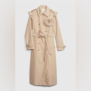 NWT LOVESHACKFANCY X GAP TRENCH XXS